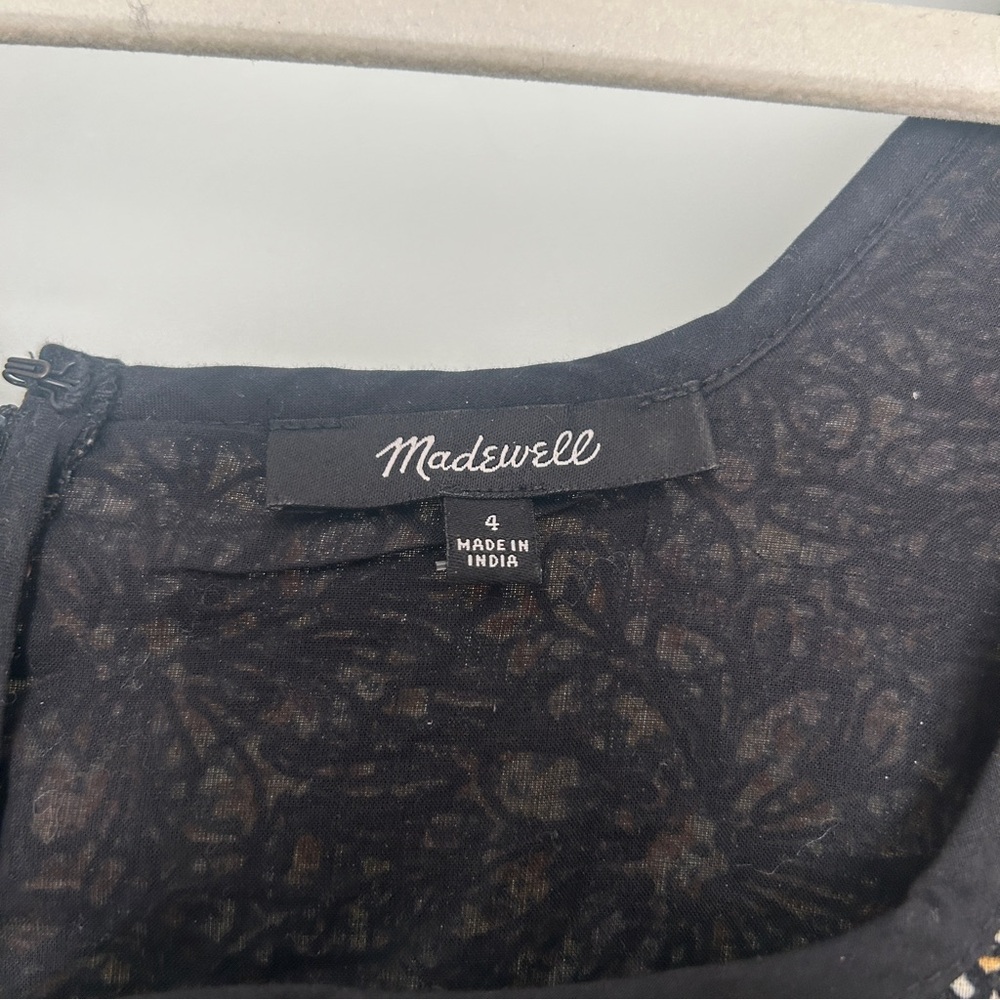 Madewell Embroidered Tiered Midi Dress in Cottage Garden 4 - Picture 7 of 9